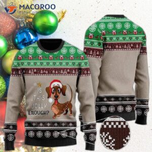 Is This Jolly Enough Ugly Christmas Sweater With A Dachshund?