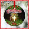 It’s All About Jesus Christmas Ceramic Ornament
