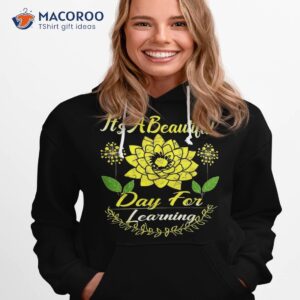 it s beautiful day for learning retro teacher students shirt hoodie 1