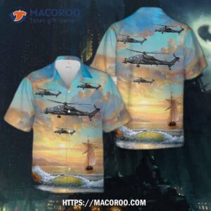 Italian Air Force Ah-129d Mangusta Hawaiian Shirt