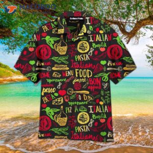 Italian Food And Red Hawaiian Shirts.