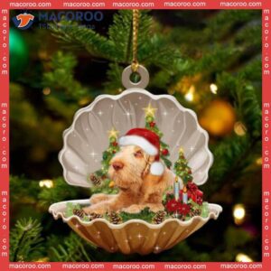 Italian Spinone Sleeping Pearl In Christmas Custom-shaped Acrylic Ornament