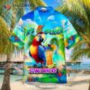Its Five O Clock Somewhere Tropical Parrot Hawaiian Shirt