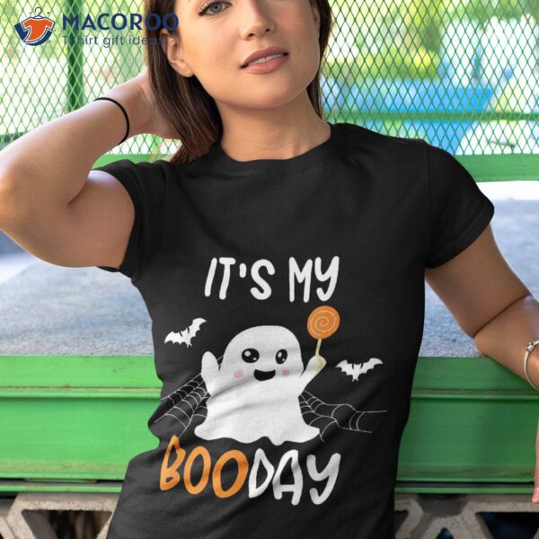 Its My Boo Day Cute Halloween Birthday Ghost Boy Girl Kids Shirt