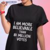 James 2.0 I Am More Believable Than 81 Million Votes Shirt