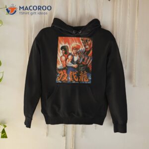 japanese art graphic double dragon shirt hoodie