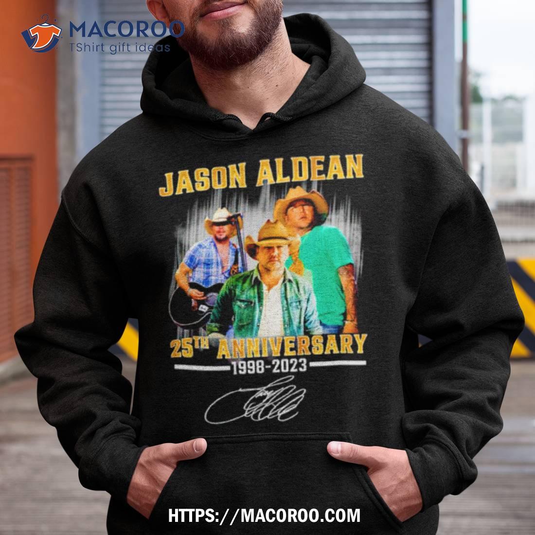Jason Aldean 25th Anniversary 1998 2023 Signature Shirt Jason Aldean 25th Anniversary 1998 2023 Signature Shirt