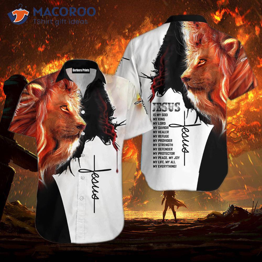 Jesus And Lion Hawaiian Shirts Jesus And Lion Hawaiian Shirts