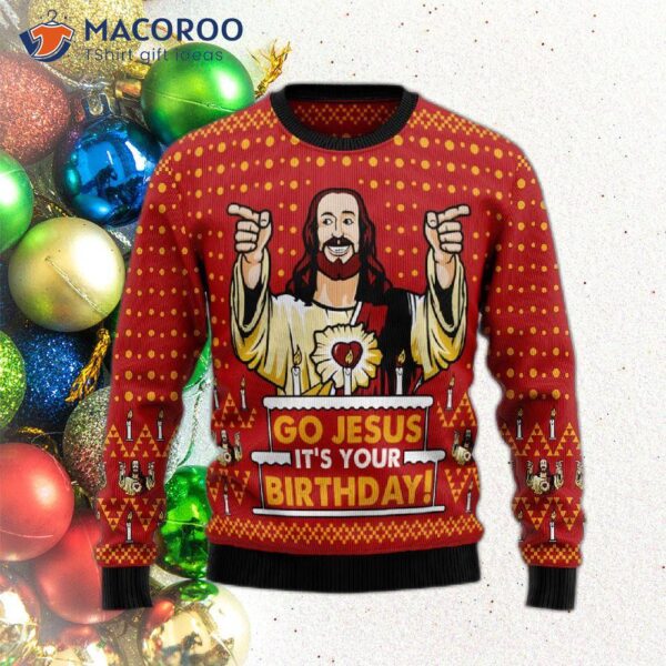 Jesus’ Birthday Ugly Christmas Sweater