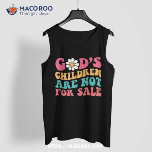 jesus christ gods children are not for sale christian faith shirt tank top
