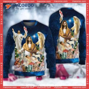 jesus christmas miracle night sweater hello kitty christmas sweater 5