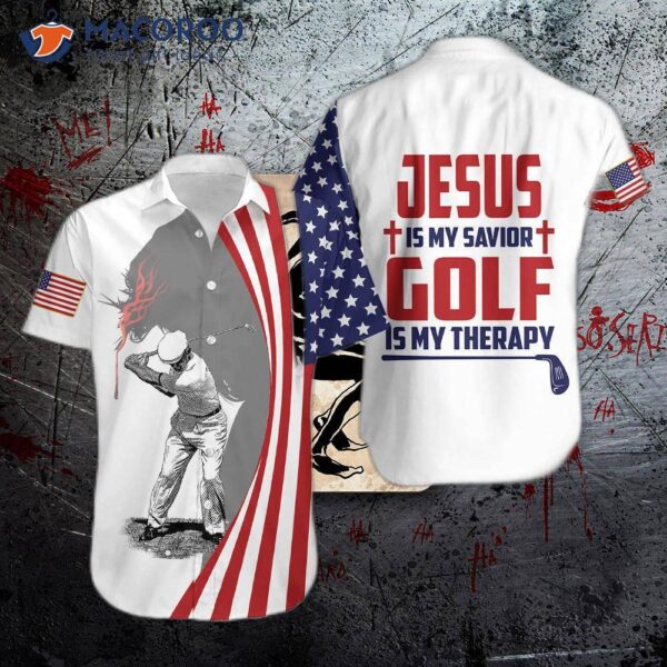 “jesus Is My Savior, Golf Therapy, And Hawaiian Shirts.”