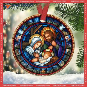Jesus Nativity The Lover Christmas Ceramic Ornament