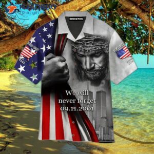 Jesus Never Forgets Grey Hawaiian Shirts.