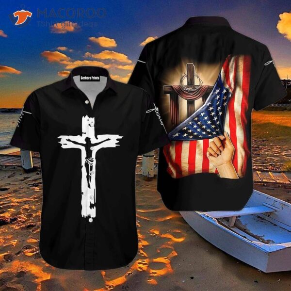 Jesus, One Nation Under God, Cross Hawaiian Shirts