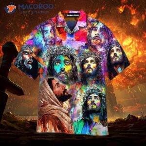 jesus peace life colorful hawaiian shirts 0