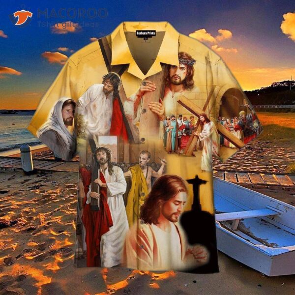 Jesus Story Tropical Yellow Hawaiian Shirts