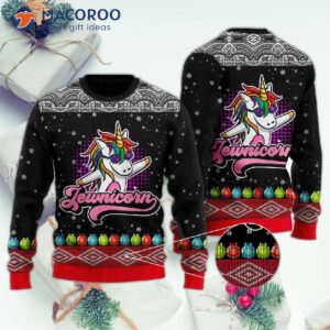Jewish Unicorn Ugly Christmas Sweater