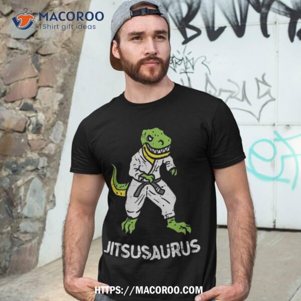 Jitsusaurus Funny Jiu Jitsu Trex Black Belt Martial Art Gift Shirt