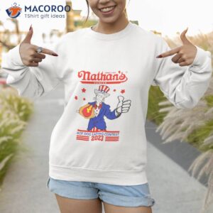 Joey Chestnut Nathans Famous Hot Dog Eating 2023 Shirt 2 joey chestnut nathans famous hot dog eating 2023 shirt sweatshirt 1