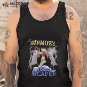 john afee angel collage john mcafee shirt tank top