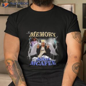 john afee angel collage john mcafee shirt tshirt