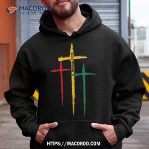 juneteenth cross christian african black freedom day 1865 shirt hoodie