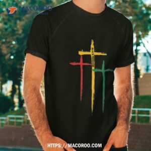 juneteenth cross christian african black freedom day 1865 shirt tshirt