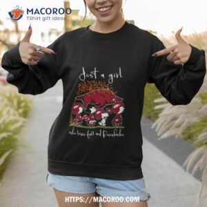 just a girl who loves fall and razorbacks shirt sweatshirt 1