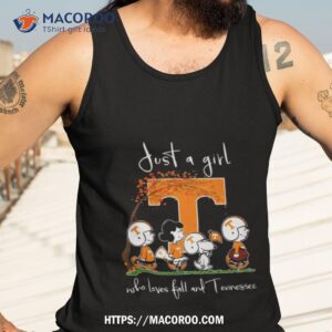 just a girl who loves fall and tennessee shirt tank top 3