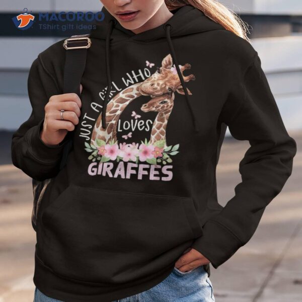 Just A Girl Who Loves Giraffes Giraffe Lover Cute Mom Baby Shirt