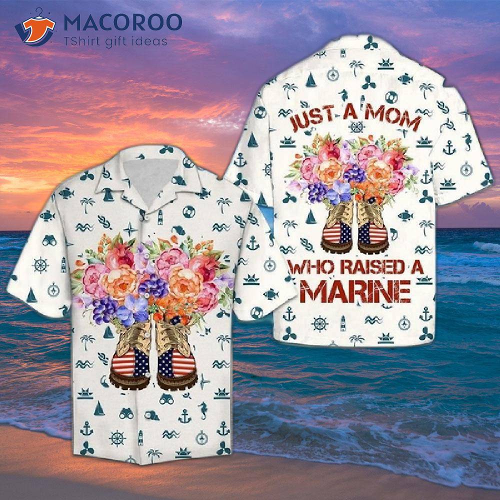 Just A Mom’s White Hawaiian Shirts Just A Mom’s White Hawaiian Shirts