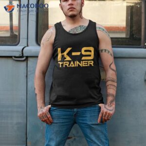k 9 k9 dog handler trainer police security halloween shirt tank top 2