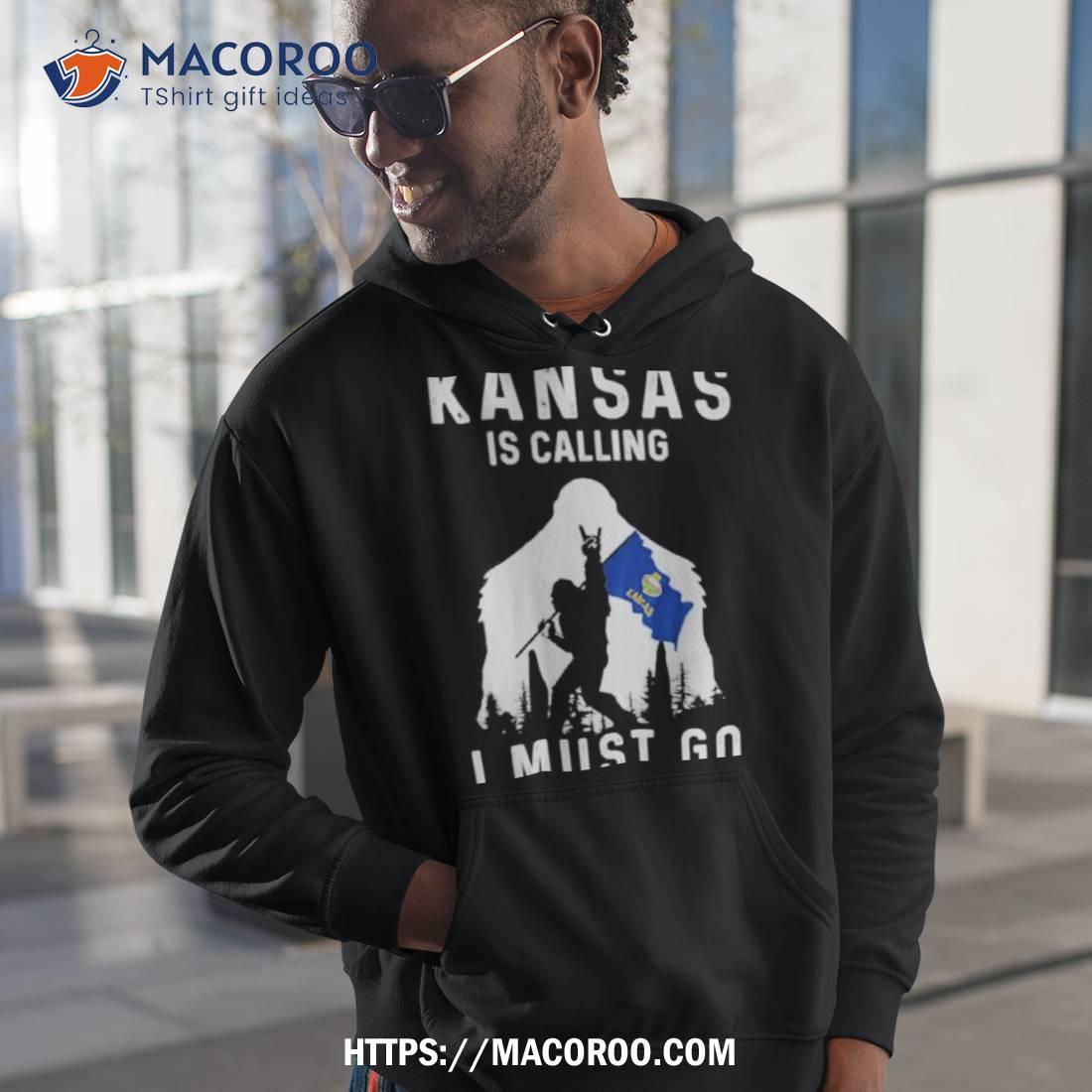 Kansas Is Calling I Must Go Bigfoot Flag Shirt Kansas Is Calling I Must Go Bigfoot Flag Shirt
