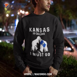 Kansas Is Calling I Must Go Bigfoot Flag Shirt 2 kansas is calling i must go bigfoot flag shirt sweatshirt