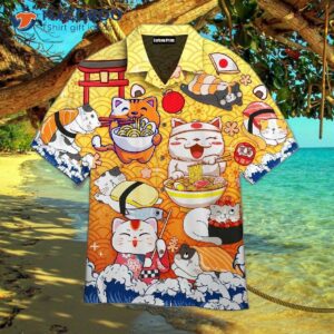 “keep Calm And Eat Japanese Food In Hawaiian Shirts.”