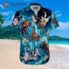 Kentucky Derby Amazing Blue Horse Hawaiian Shirts