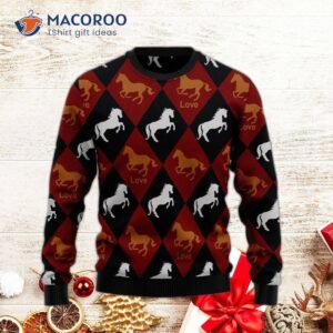 Kentucky Derby Horse Love Ugly Christmas Sweater