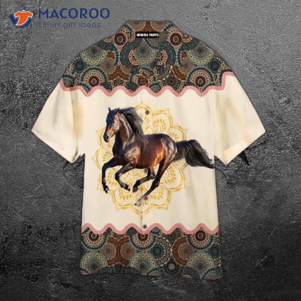 Kentucky Derby Horse Mandala Hawaiian Shirts