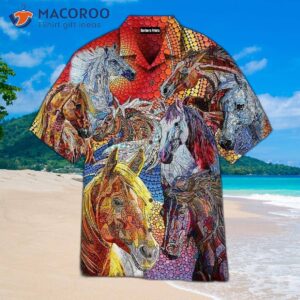 kentucky derby horse patterned hawaiian shirts 1 1