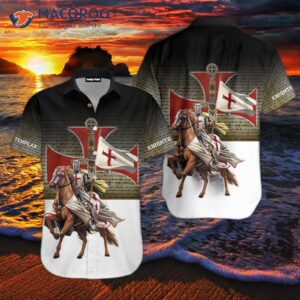 kentucky derby knights templar on horseback hawaiian shirt 1