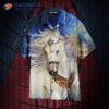 Kentucky Derby White Horse Hawaiian Shirts