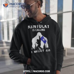 Kentucky Is Calling I Must Go Bigfoot Flag Shirt 1 kentucky is calling i must go bigfoot flag shirt hoodie 1
