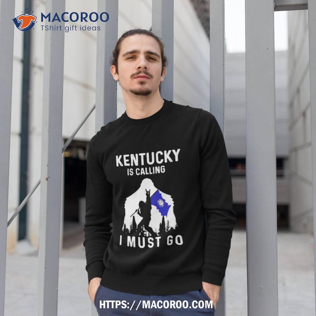 Kentucky Is Calling I Must Go Bigfoot Flag Shirt Kentucky Is Calling I Must Go Bigfoot Flag Shirt
