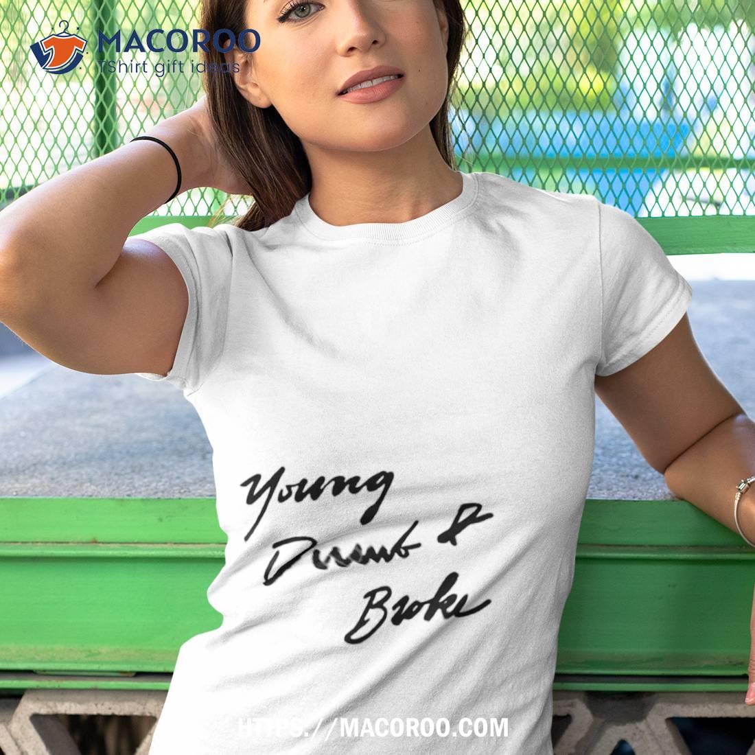 Khalid Young Dumb & Broke Tee Shirt Khalid Young Dumb & Broke Tee Shirt