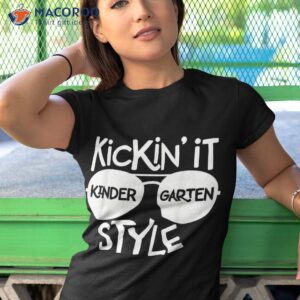 Kickin It Kindergarten Style Shirt Fun Kids Back To School