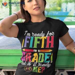 kids first day of 5th grade funny back to school girls boys shirt tshirt 1