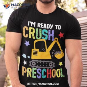 Kids I’m Ready To Crush Preschool Construction Vehicle Boys Shirt