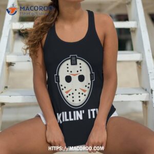 killin it lazy diy halloween costume funny horror movie shirt halloween candy bouquet tank top 4