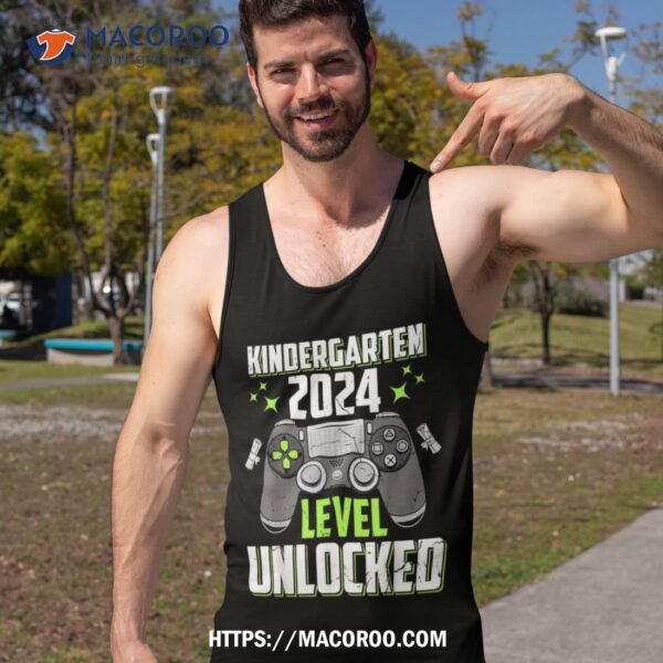 Kindergarten 2024 Level Unlocked Video Gamer Shirt